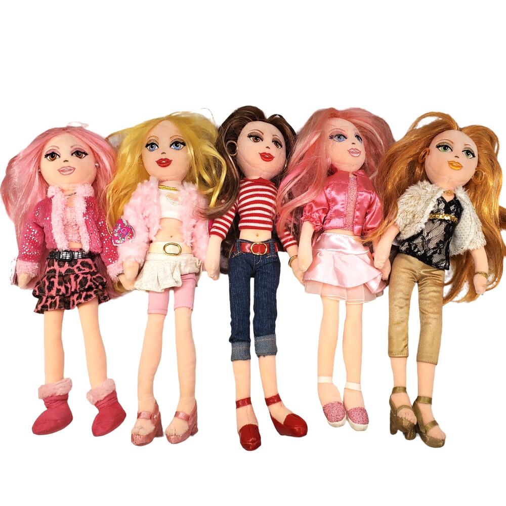 Vintage Ty Girlz 14" Dolls Sizzlin Sue Classy Carla Jammin Jenna Lovely Lola